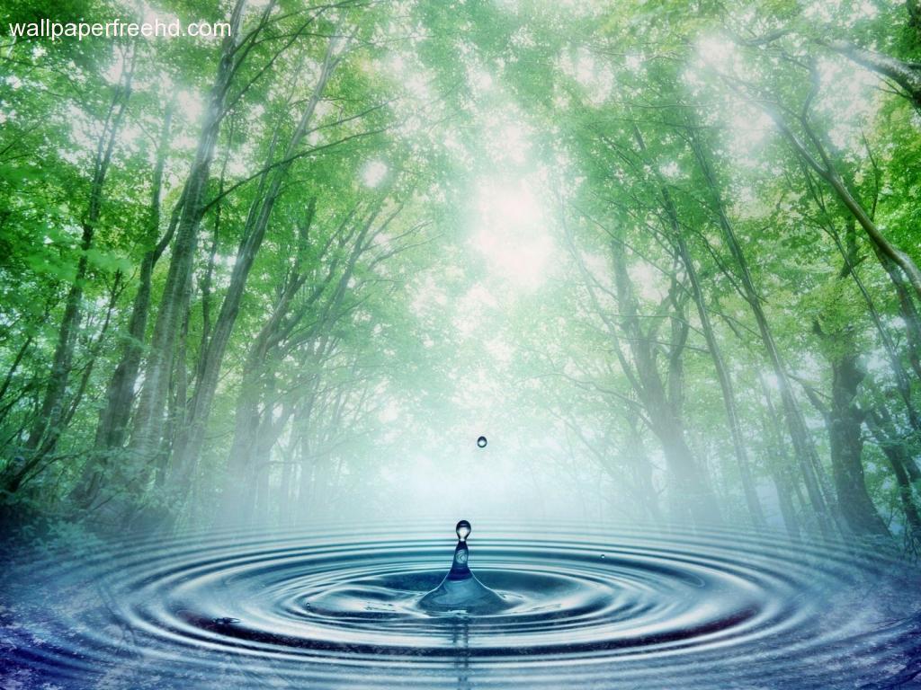Goccia d'acqua e increspature, 1024x768 HD, Laptop