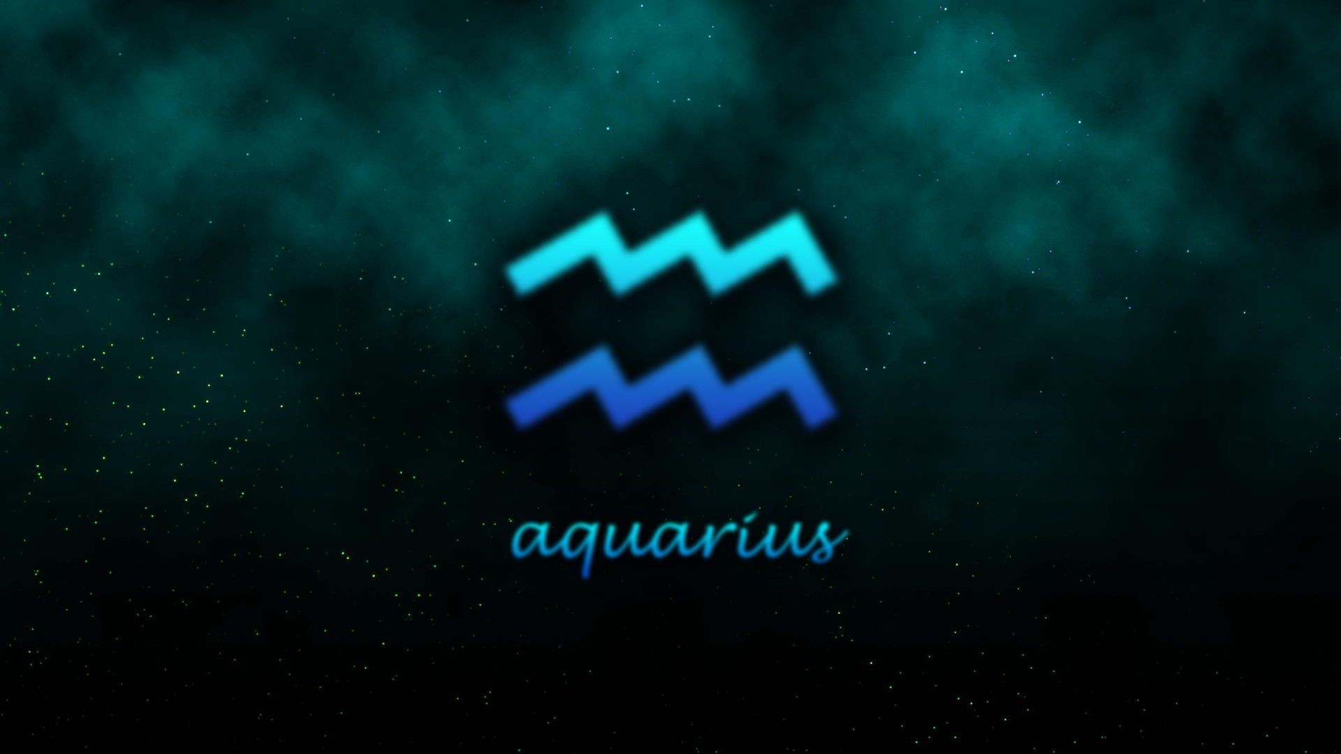 Simbolo zodiacale Acquario blu, 1920x1080 1080p, Desktop
