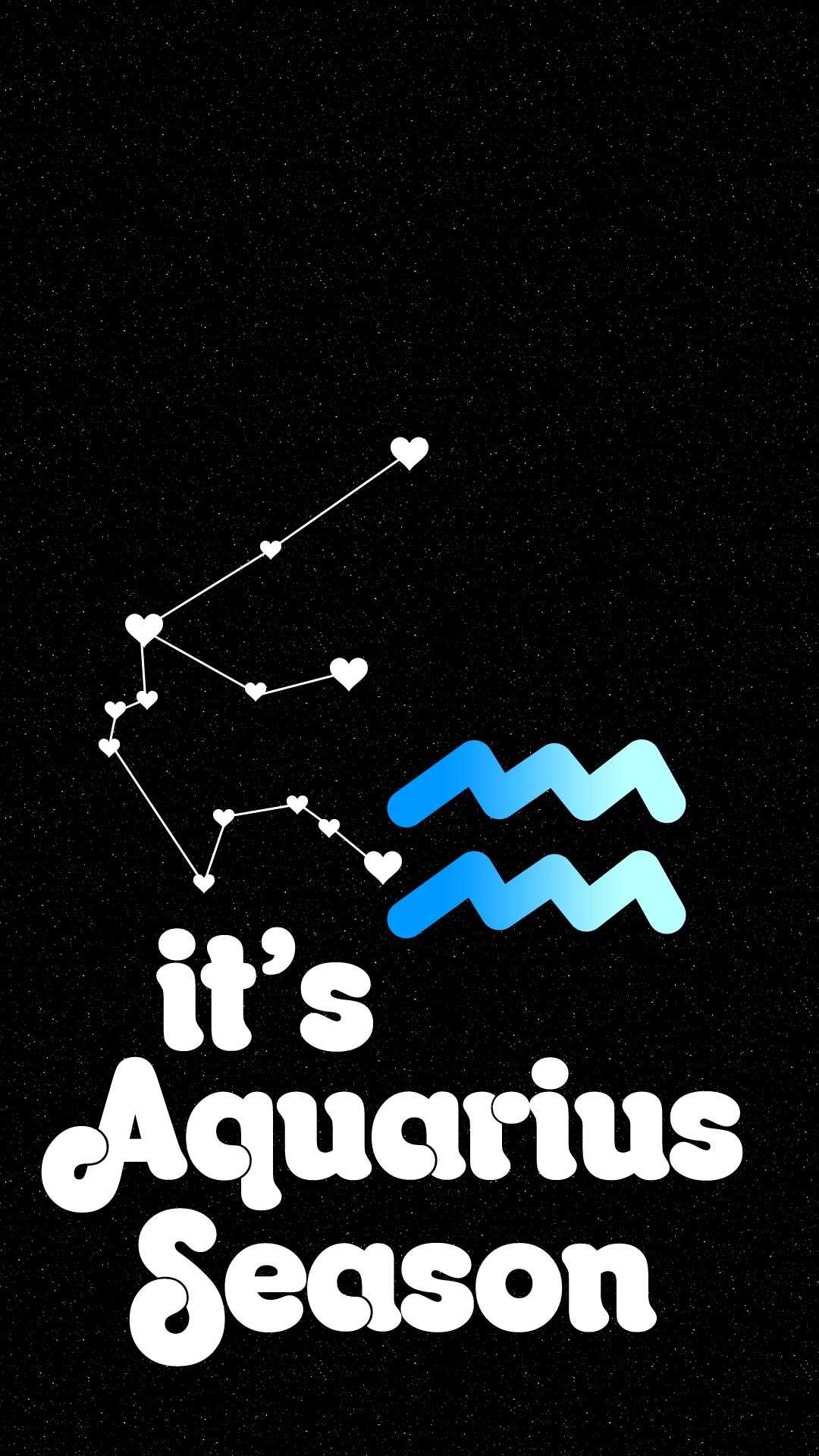 Costellazione Acquario simbolo zodiacale, 1080x1920 Verticale, Telefono