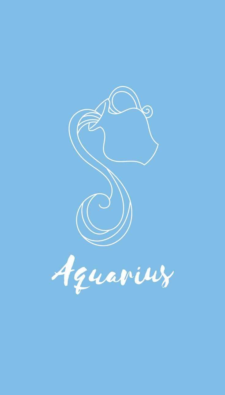 Simbolo Acquario segno zodiacale, 736x1289 Verticale, Android