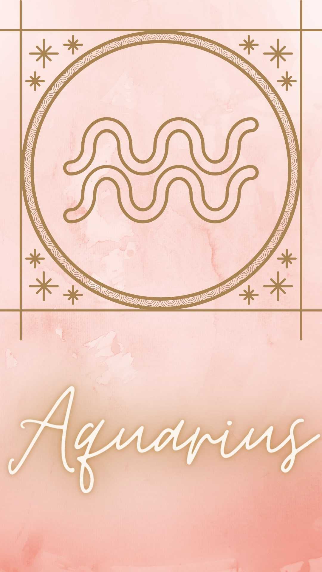 Simbolo zodiacale Acquario rosa, 1080x1920 Full HD Verticale, Samsung Galaxy