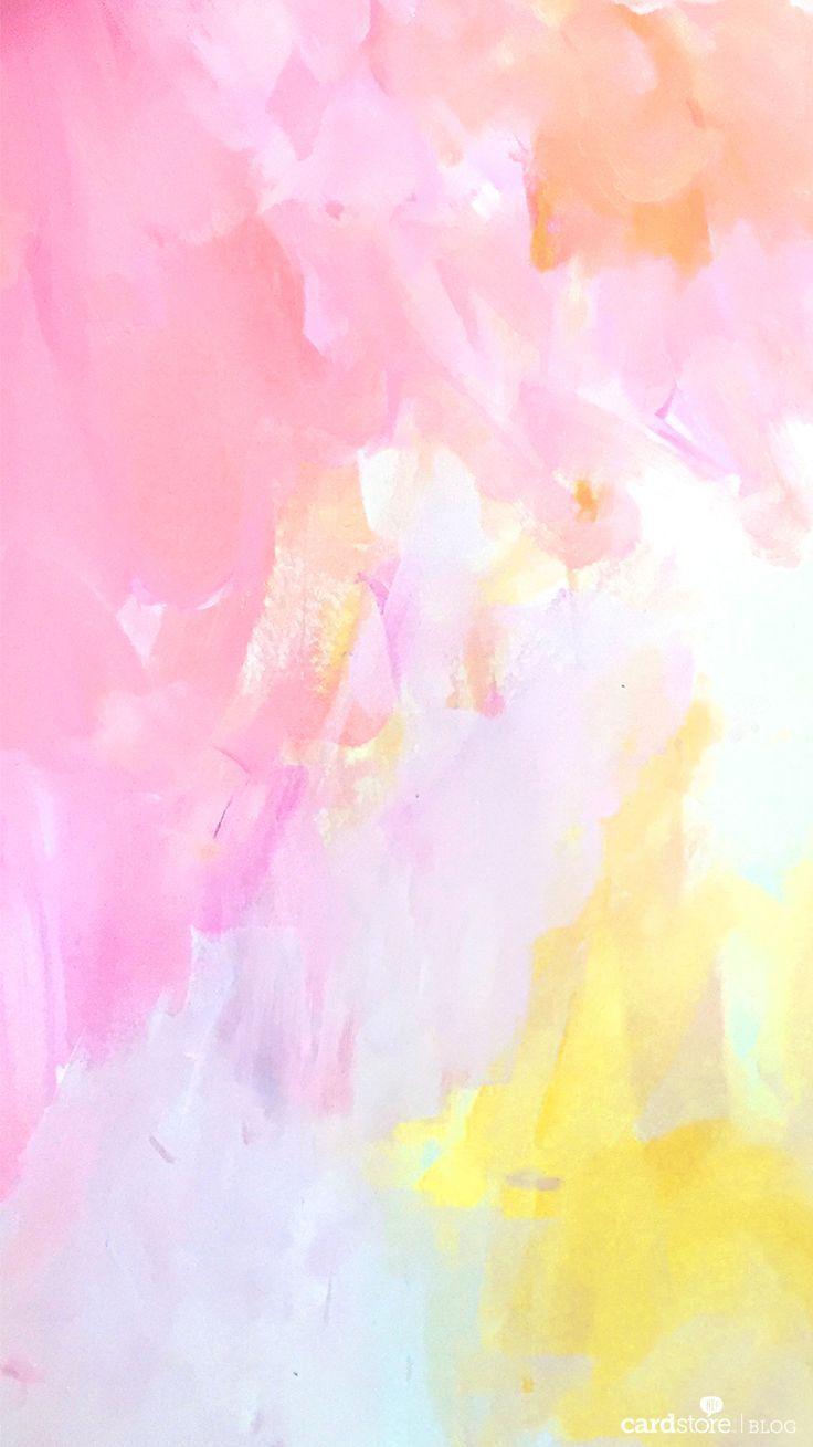 Astratto ad acquerello rosa giallo, 736x1309 Verticale, Telefono