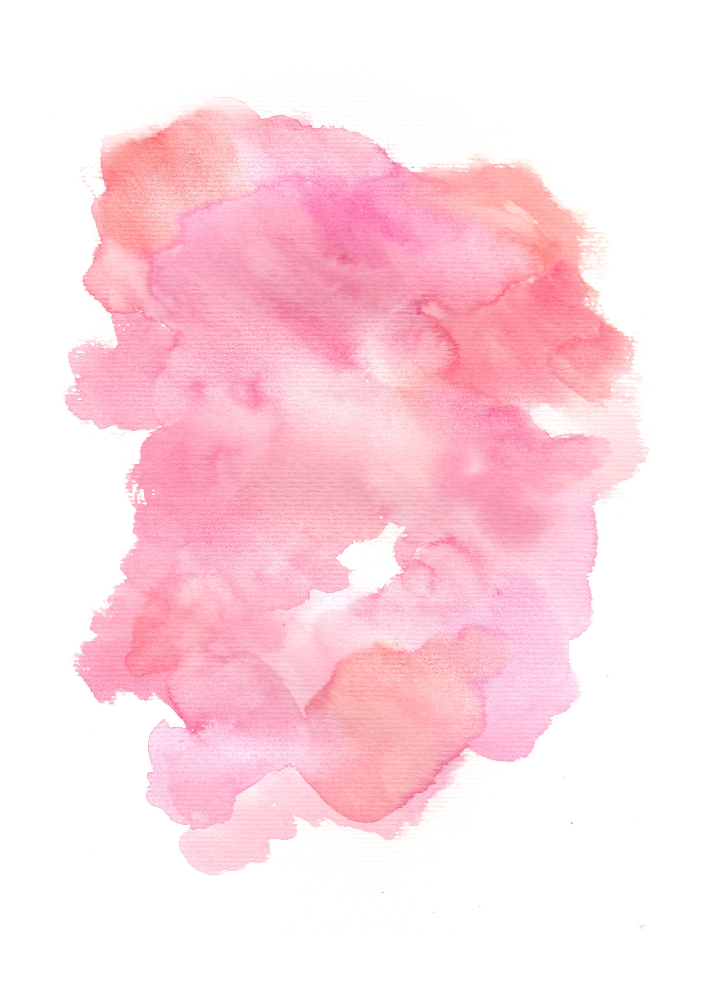 Macchia acquerello rosa sfumato, 2421x3339 Verticale, Telefono