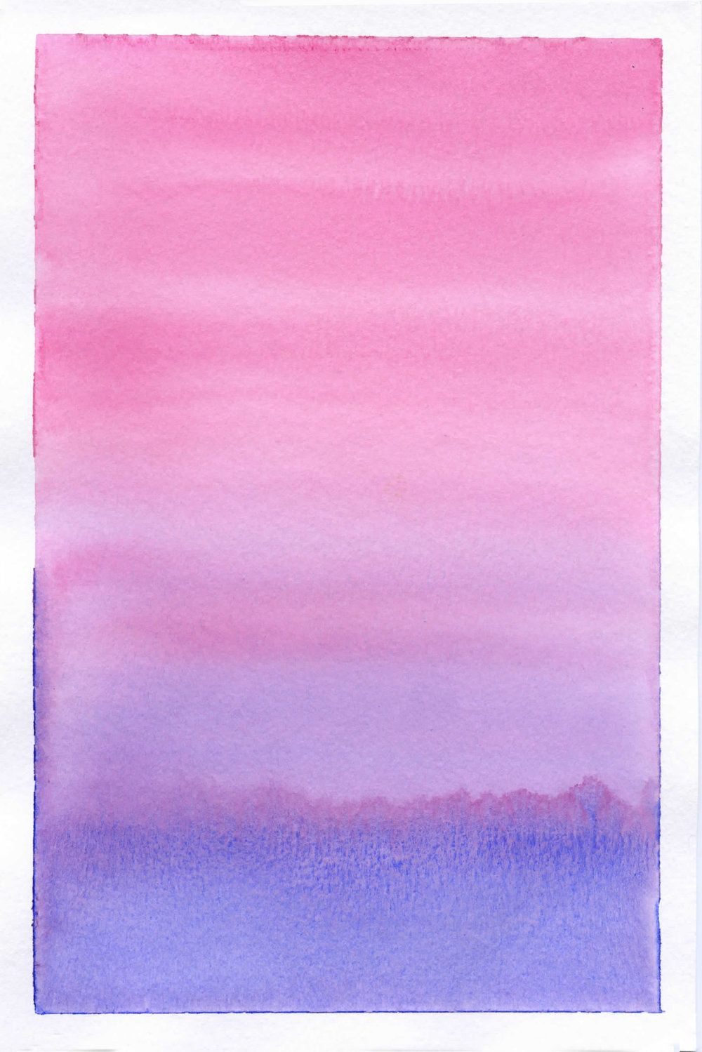 Acquerello sfumato rosa viola, 1000x1499 Verticale, OnePlus