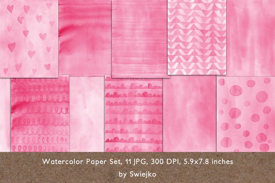 Fogli acquerello rosa a pattern, 1160x772 HD, Desktop