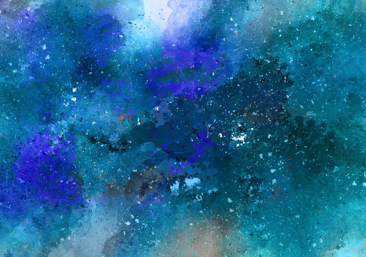 Cuori acquerello blu giallo, 1920x1200 WUXGA, PC Desktop
