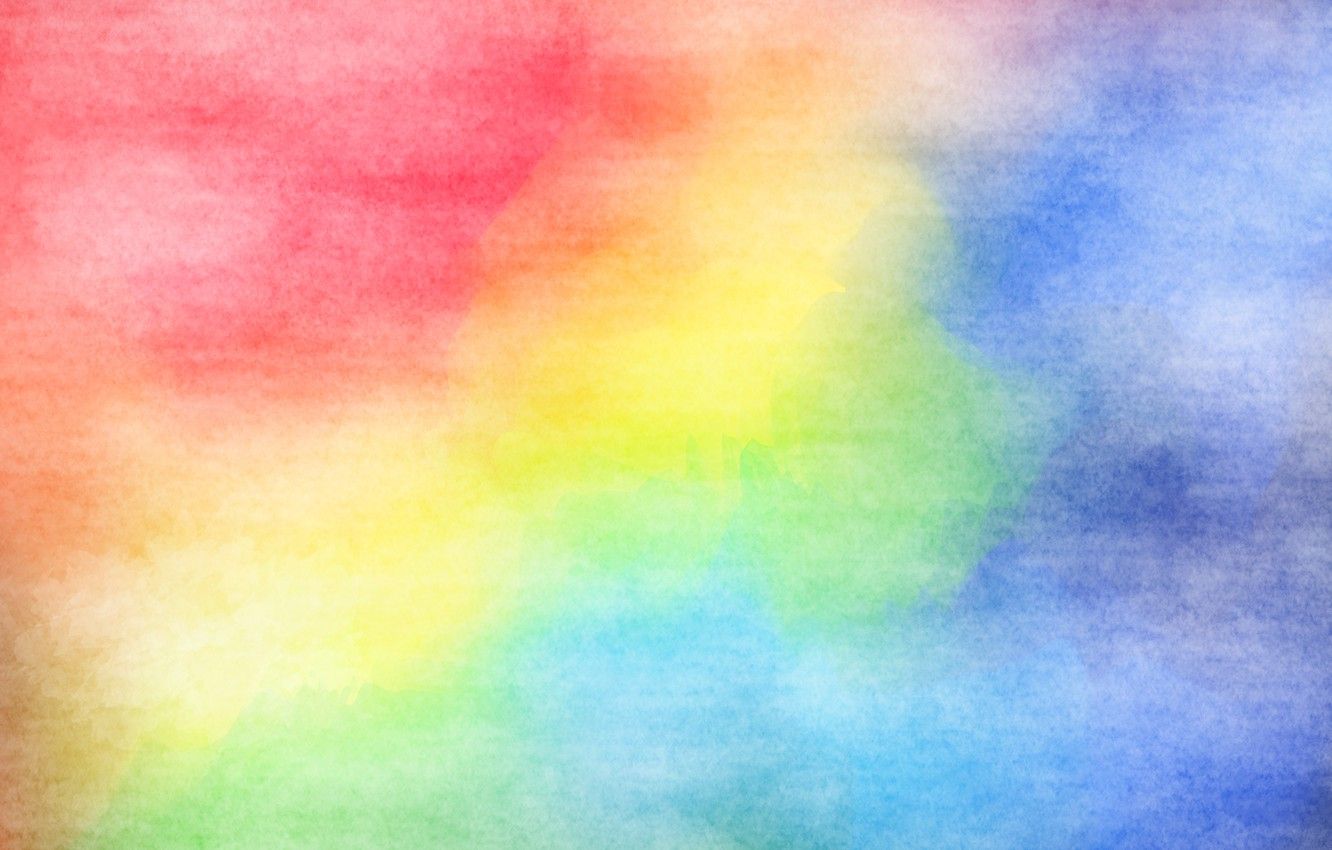 Sfondo acquerello arcobaleno colorato, 1332x850 HD, Desktop
