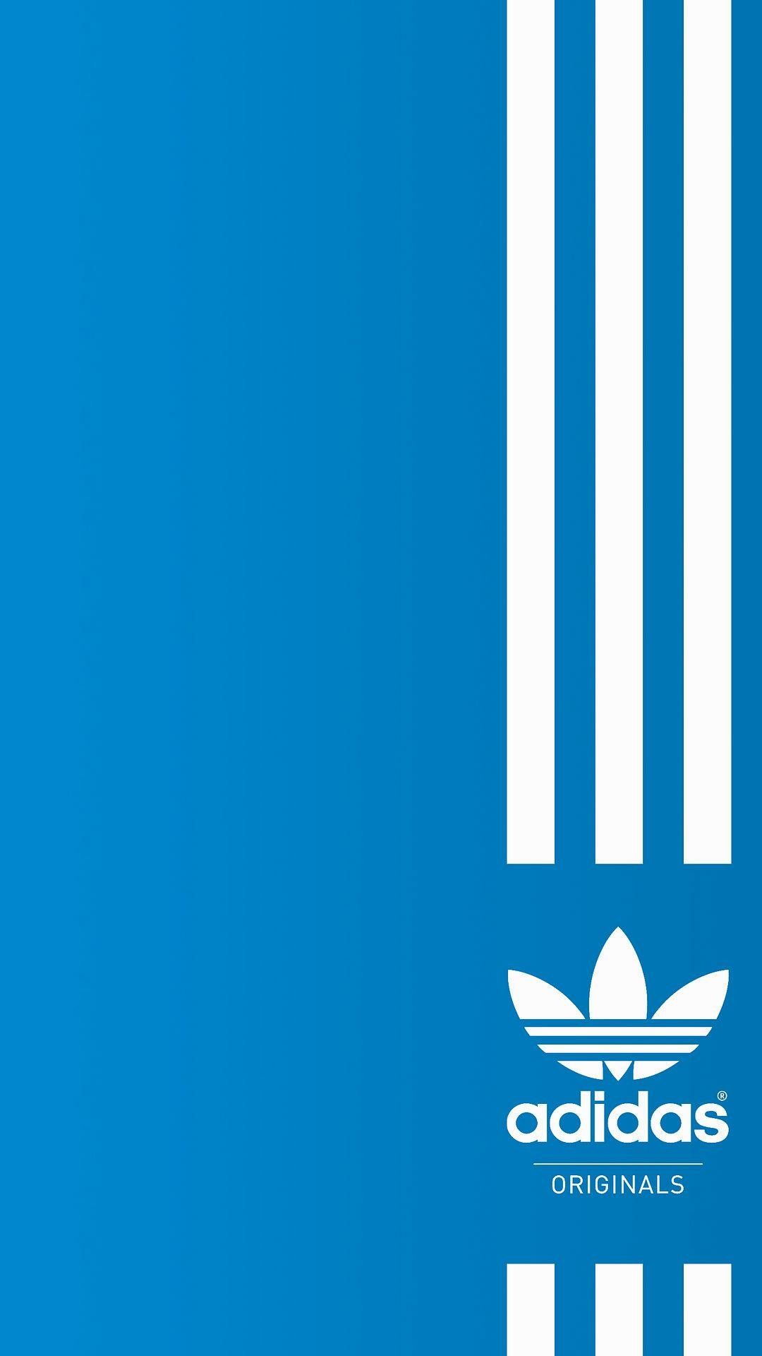 Logo Adidas Originals blu, abbigliamento sportivo, 1080x1920 Verticale, Telefono