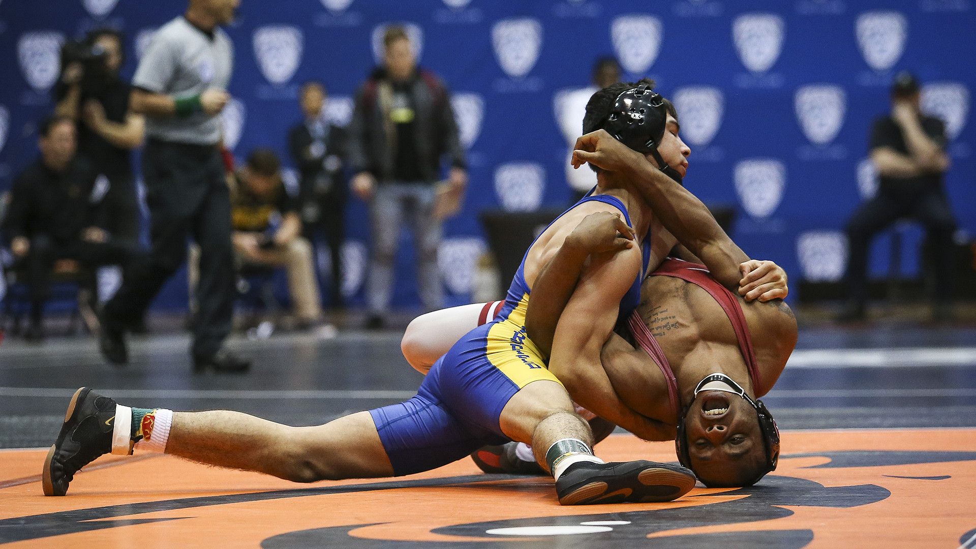 Lottatori NCAA wrestling match, 1920x1080 1080p, PC