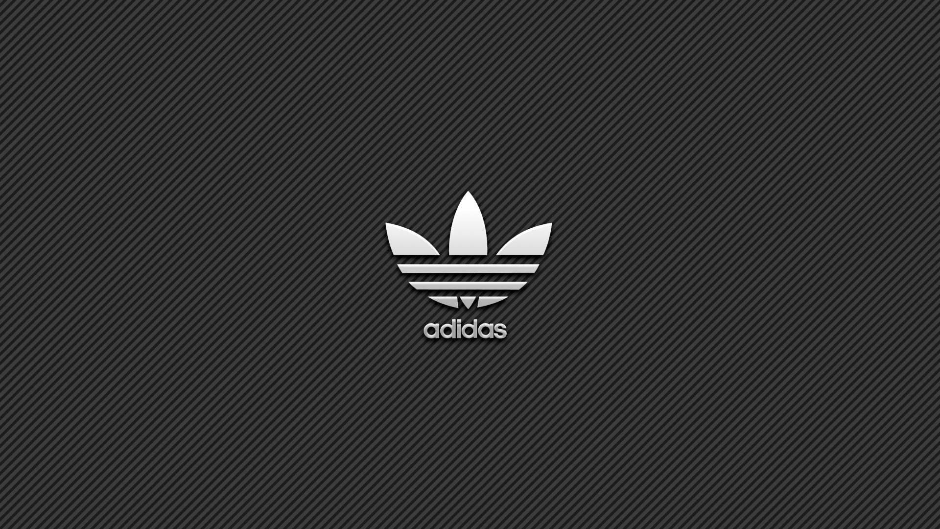 Logo Adidas trifoglio grigio, 1920x1080 Full HD 1080p, PC