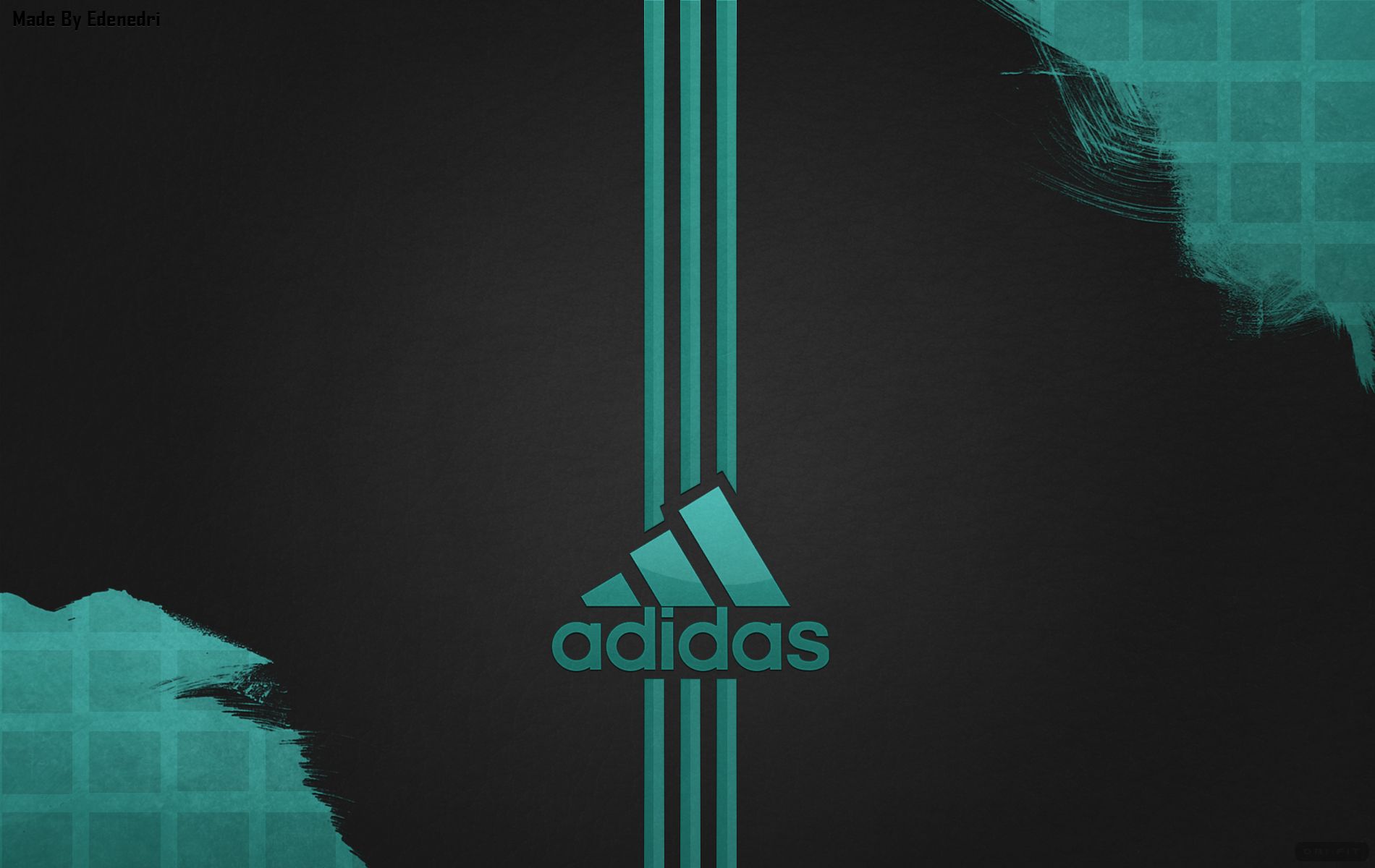 Logo Adidas strisce bianche nero, 2560x1440 2K QHD, Dell XPS