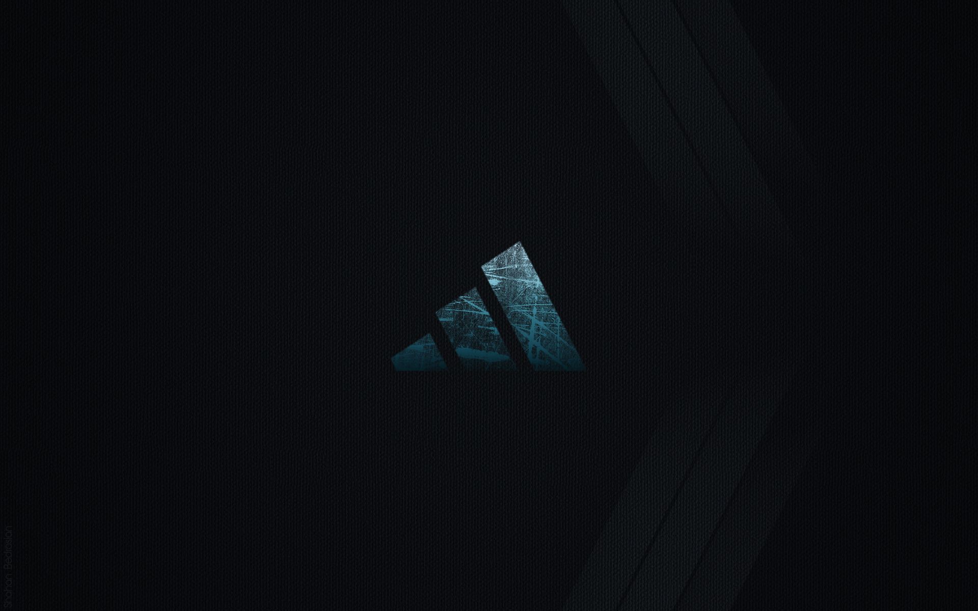 Logo Adidas arancione sfondo nero, 1920x1080 Full HD, Desktop
