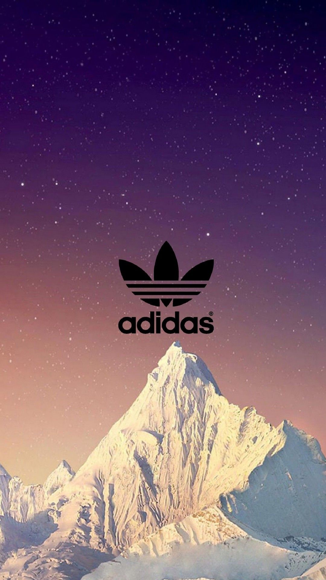Logo Adidas su montagna, 1080x1920 Full HD Verticale, Smartphone