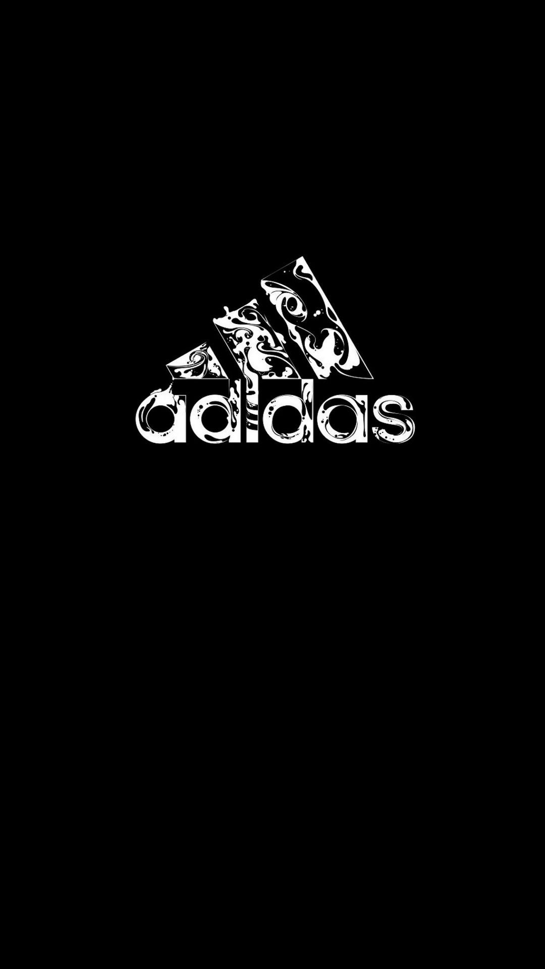 Logo Adidas bianco nero, 1080x1920 Full HD Verticale, Samsung Galaxy