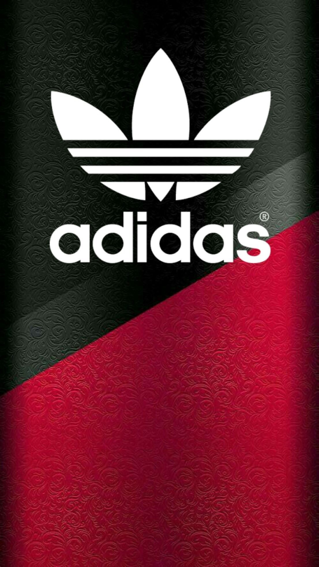 Logo Adidas nero rosso, 1106x1967 Verticale, Telefono