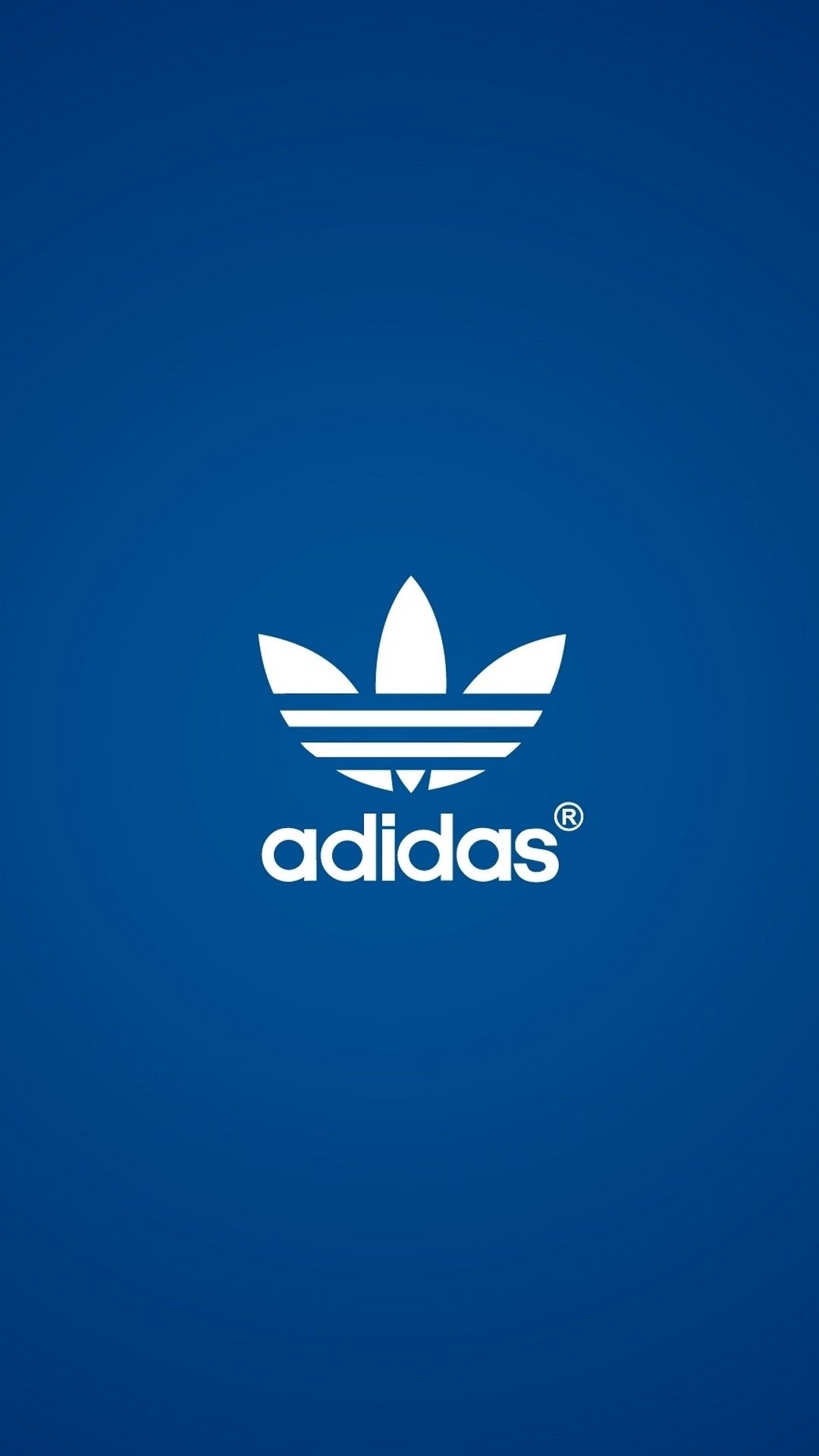 Logo Adidas su blu, 1080x1920 Verticale, Telefono