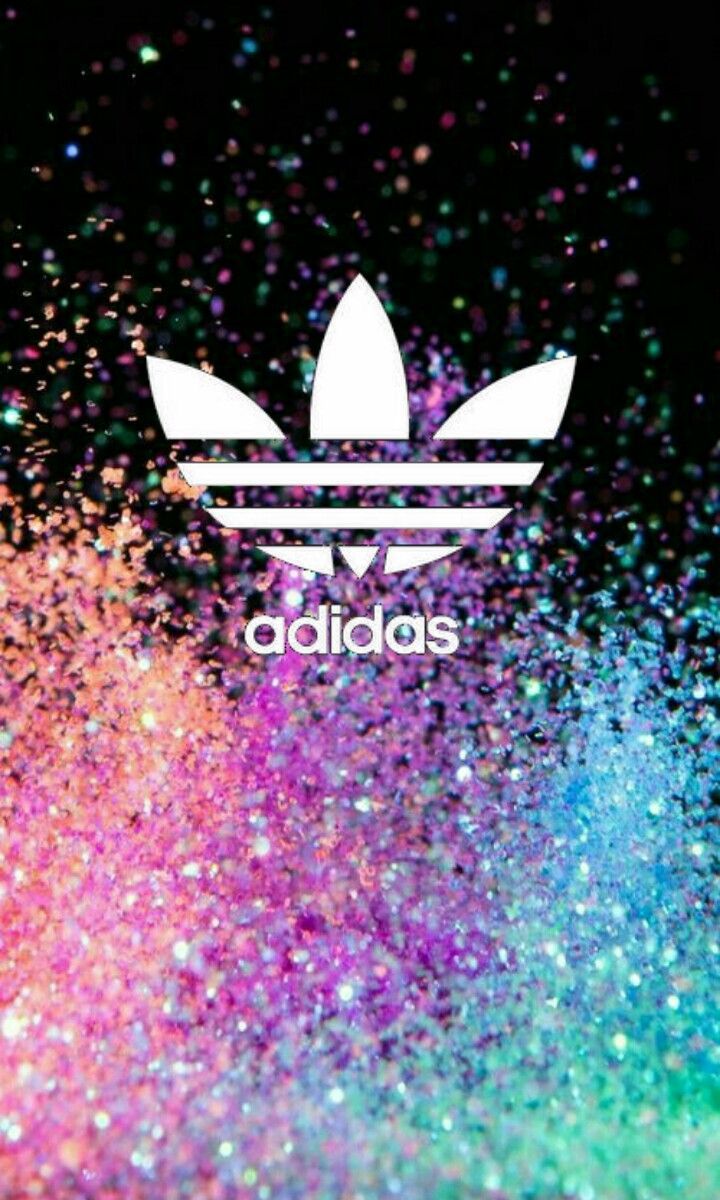 Logo Adidas glitter colorato, 720x1200 Full HD Verticale, iPhone