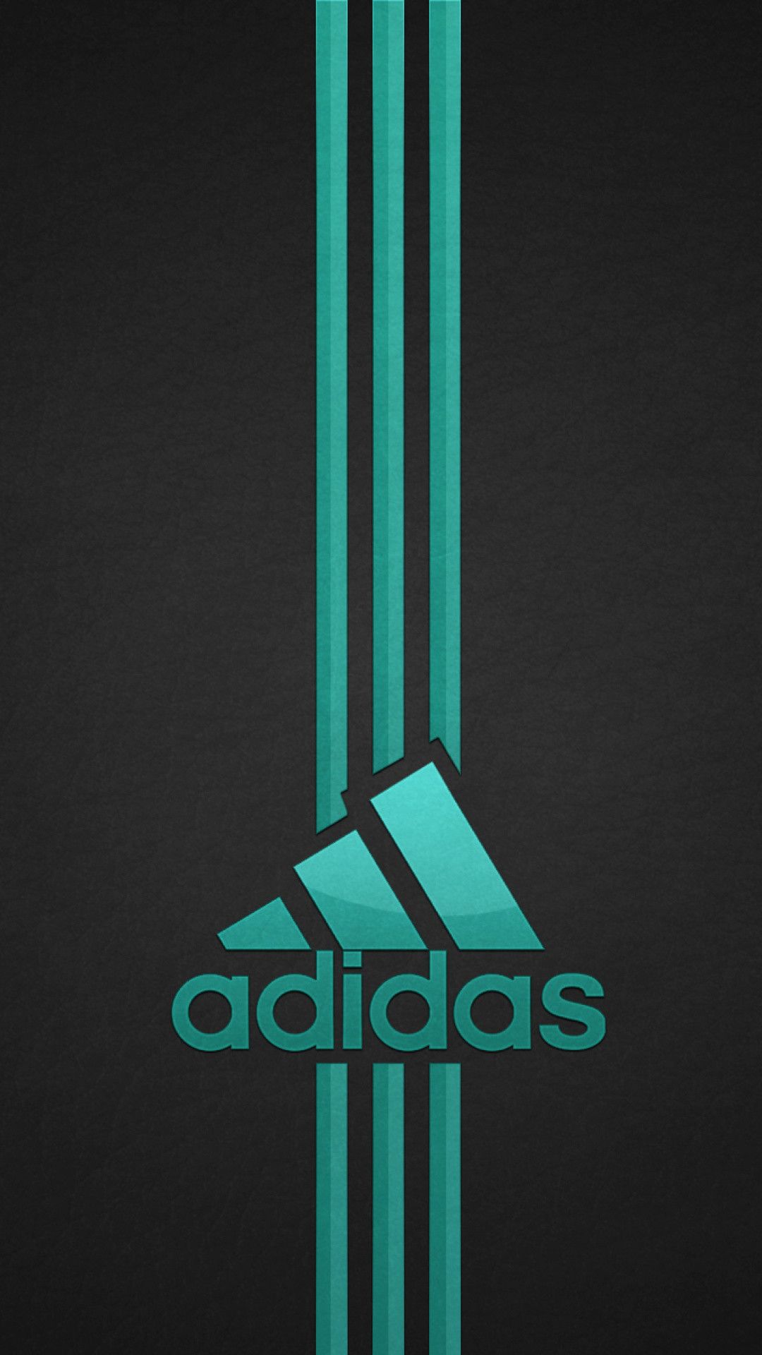 Logo Adidas verde acqua, abbigliamento sportivo, 1080x1920 Verticale, Telefono
