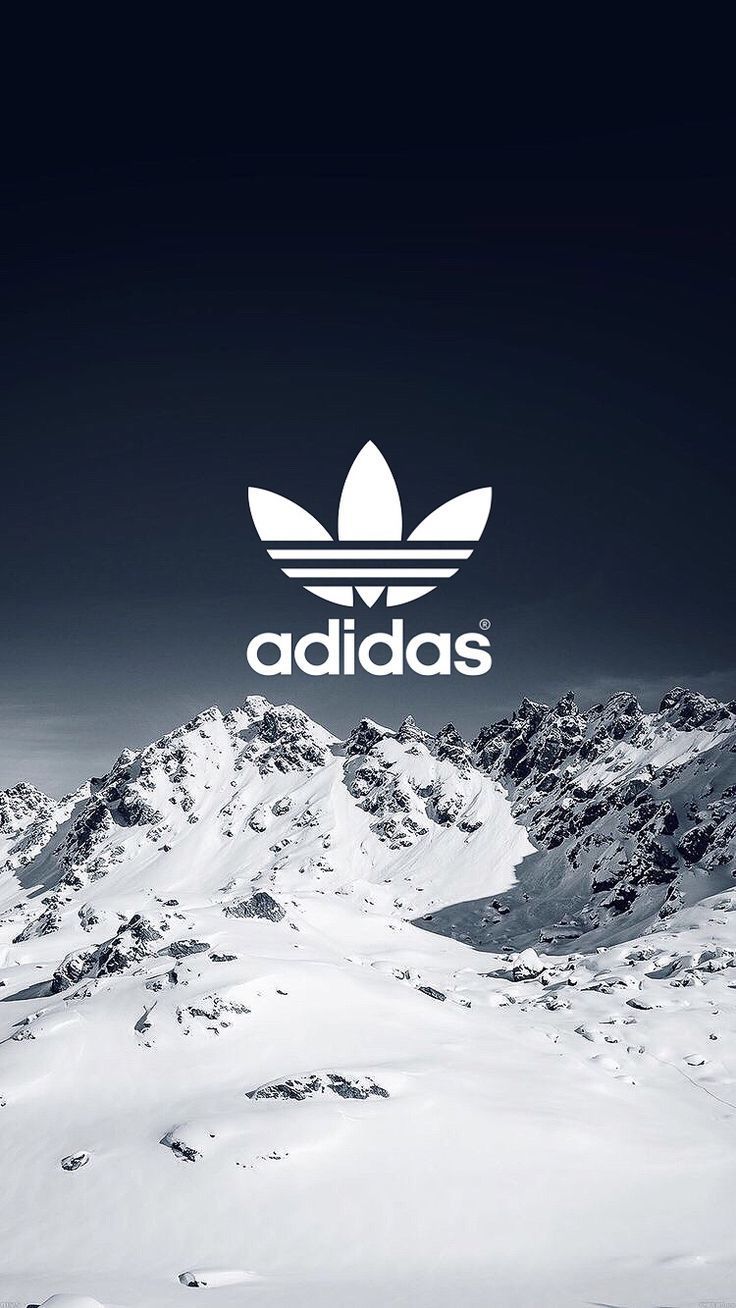 Logo Adidas montagne innevate, 736x1308 Full HD Verticale, Smartphone