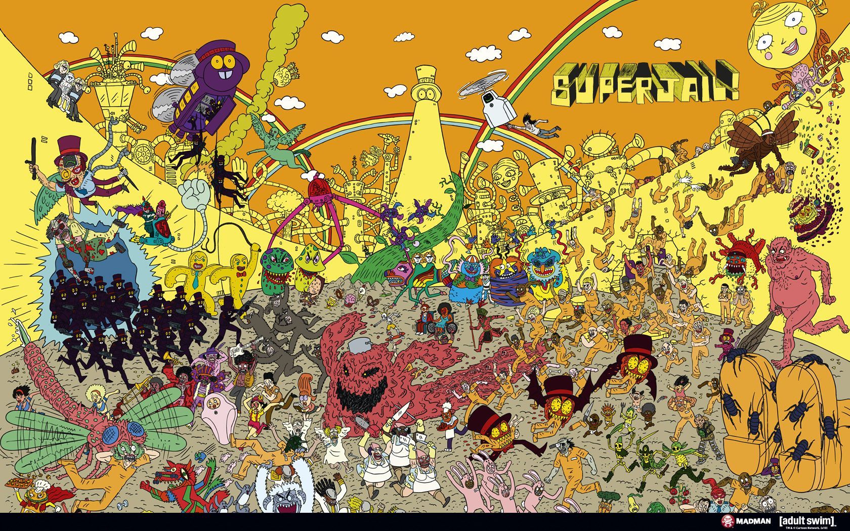 Poster Rick and Morty invasione, 1125x739 HD, Desktop