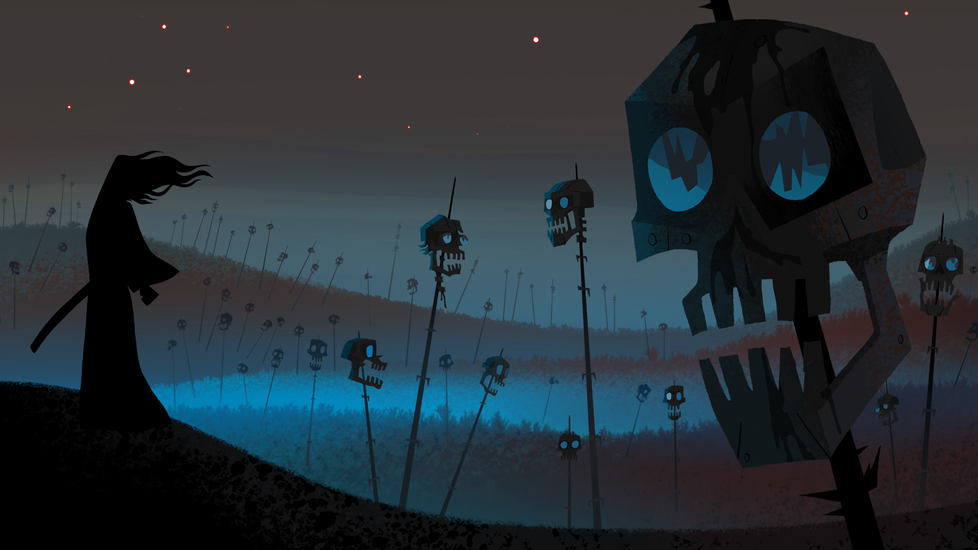 Samurai Jack teschi notturni, 1920x1080 1080p, Desktop