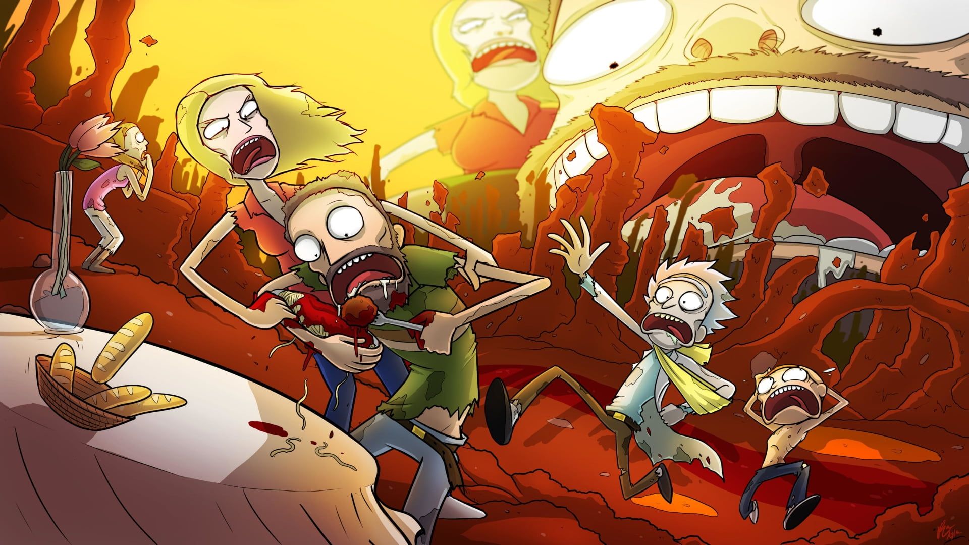 Personaggi Adult Swim collage, 1680x1050 900p, Desktop