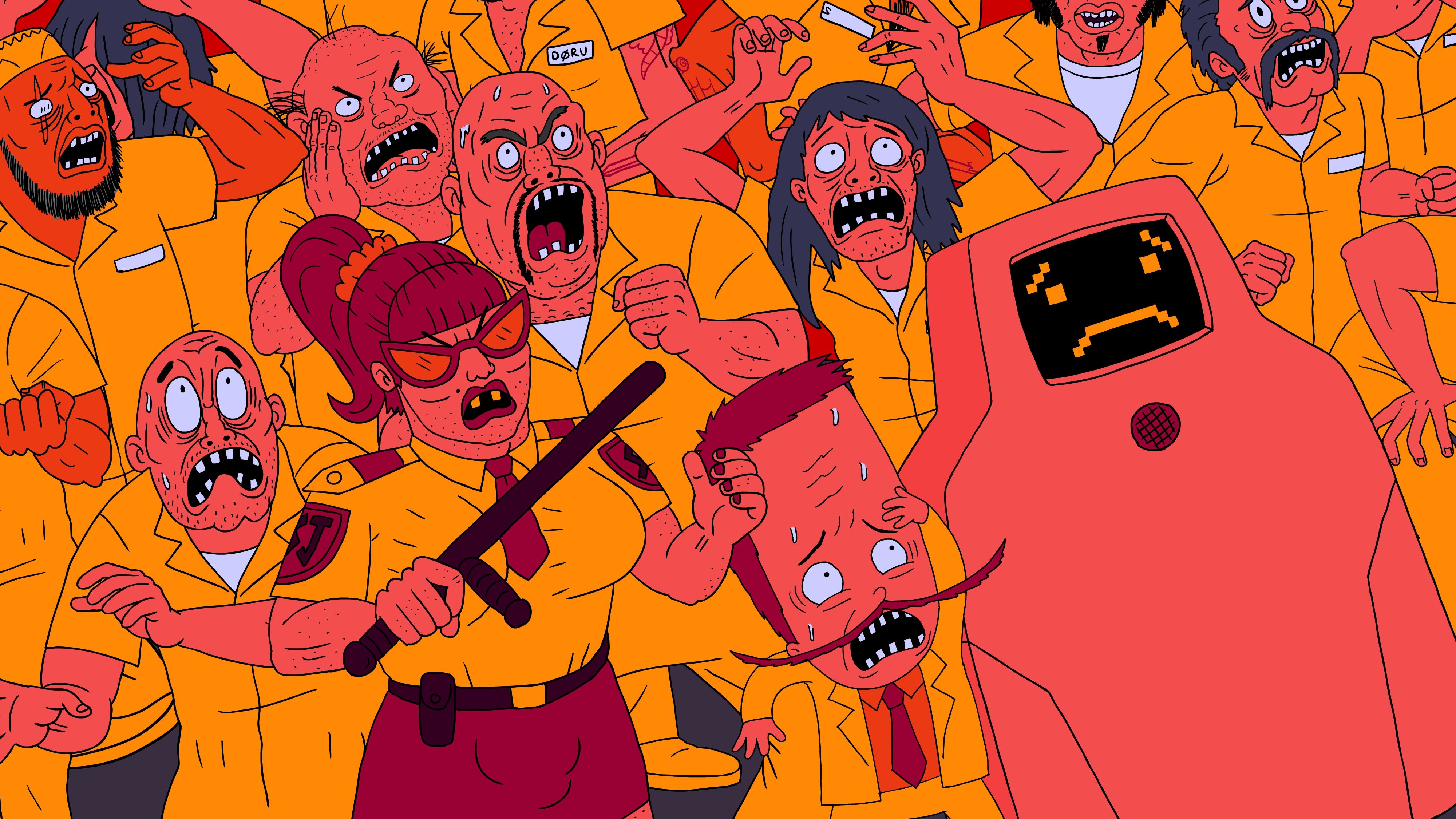 Rick and Morty scena caotica, 1920x1080 Full HD, PC Desktop