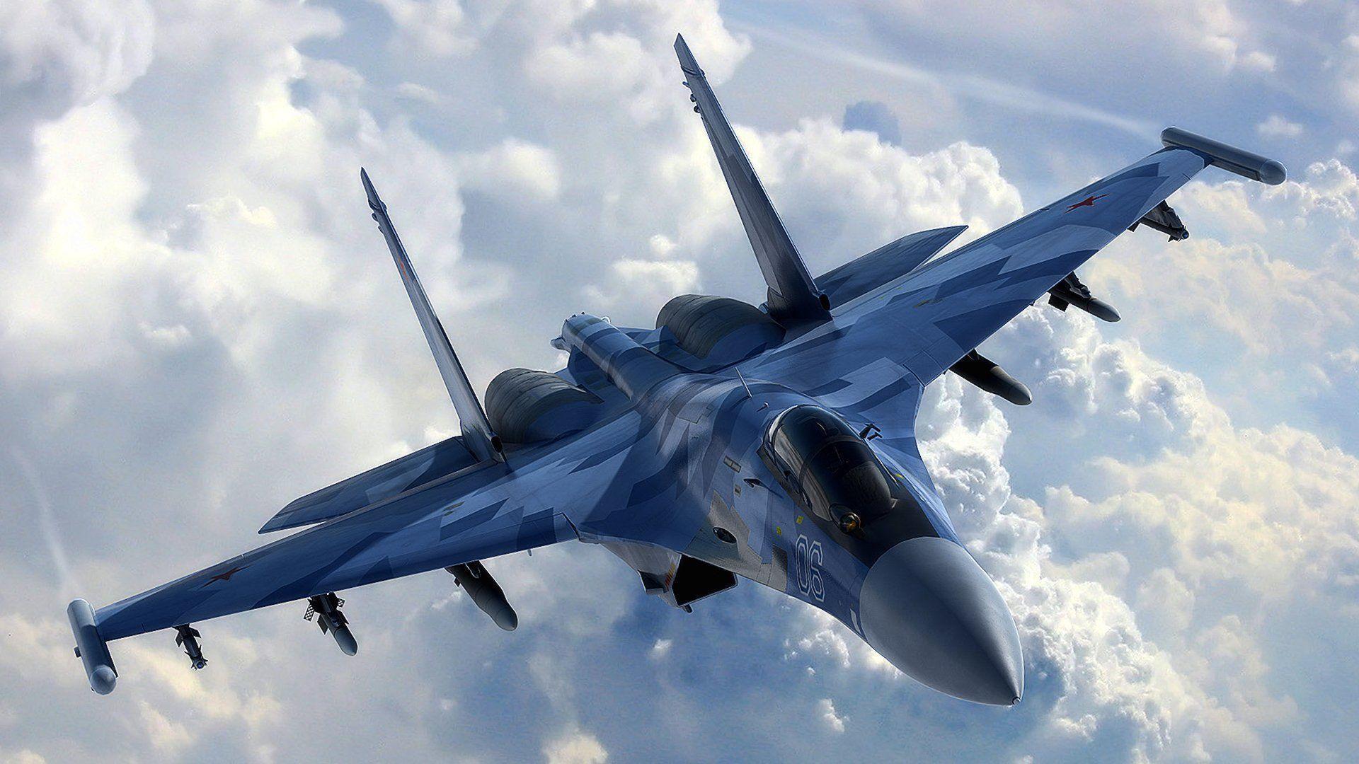 Caccia militare tra le nuvole, 1920x1080 1080p, PC