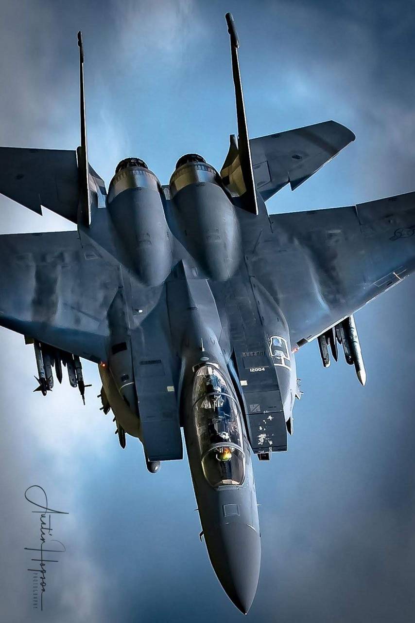 Caccia militare F-15 in volo, 854x1280 Full HD Verticale, iPhone
