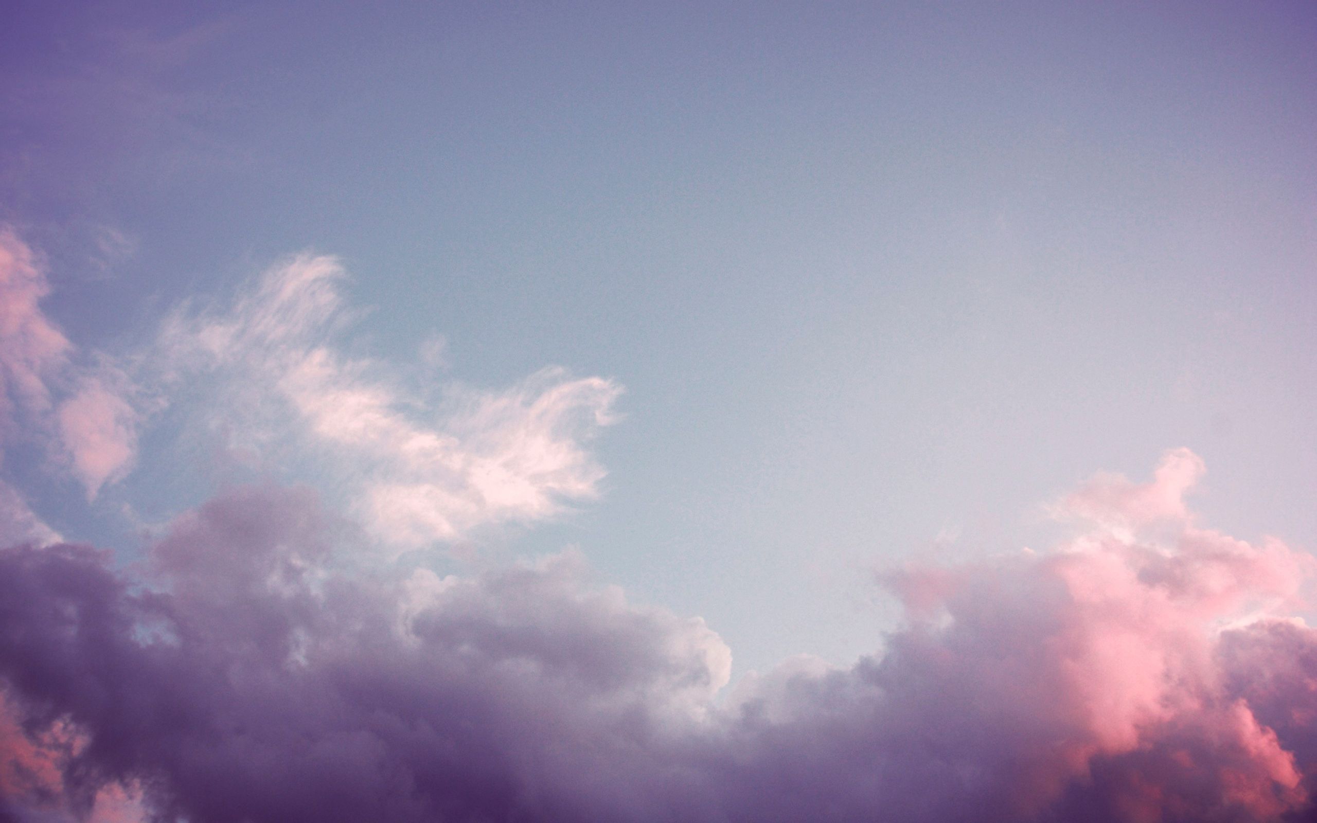 Cielo con nuvole rosa e viola, 2560x1600 2K+, Desktop