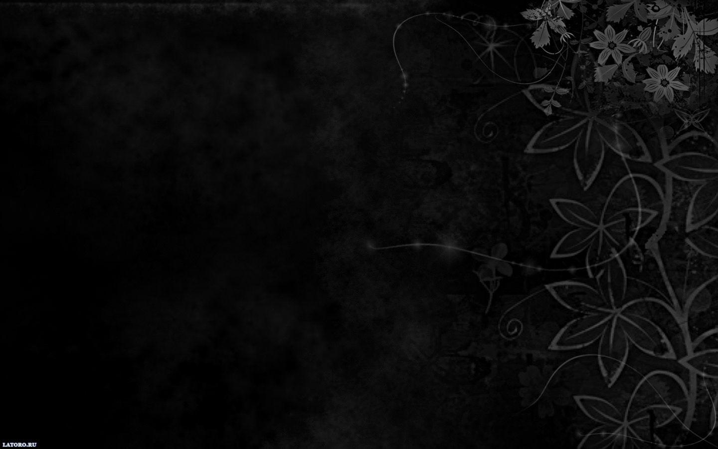 Fiori scuri decorativi neri, 1440x900 720p, PC