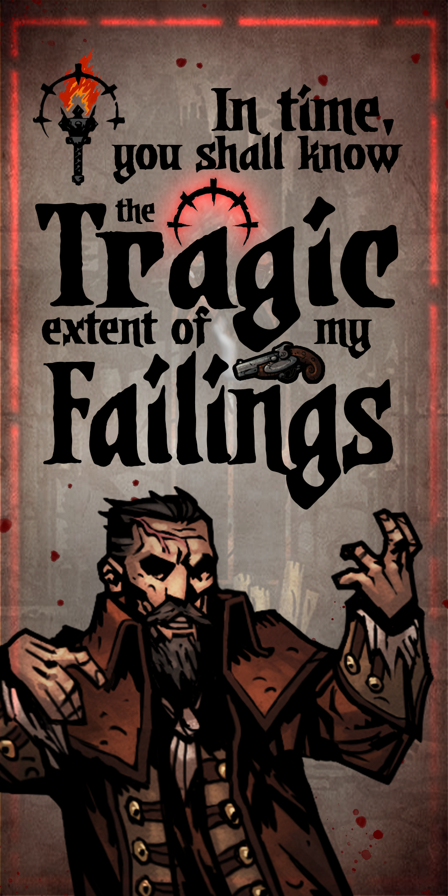 Darkest Dungeon personaggio testo, 900x1800 Full HD Verticale, Samsung Galaxy