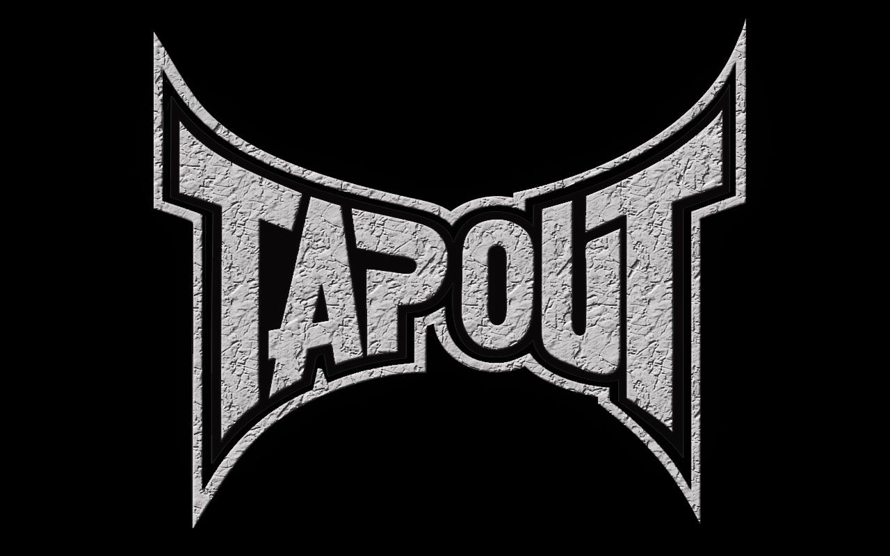 Logo Tapout su nero, 1280x800 720p, Laptop