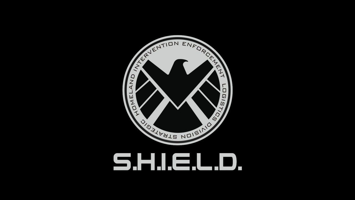 Logo SHIELD aquila nera, 1366x768 HD, Desktop