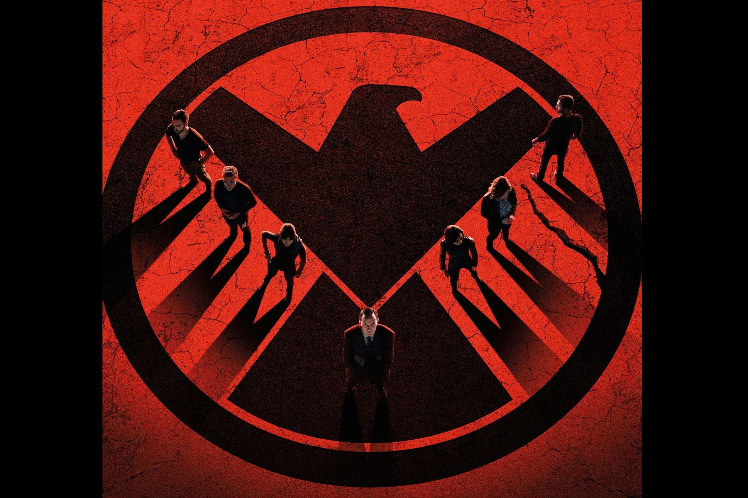 Logo SHIELD aquila rossa, 2550x1700 2K, Desktop