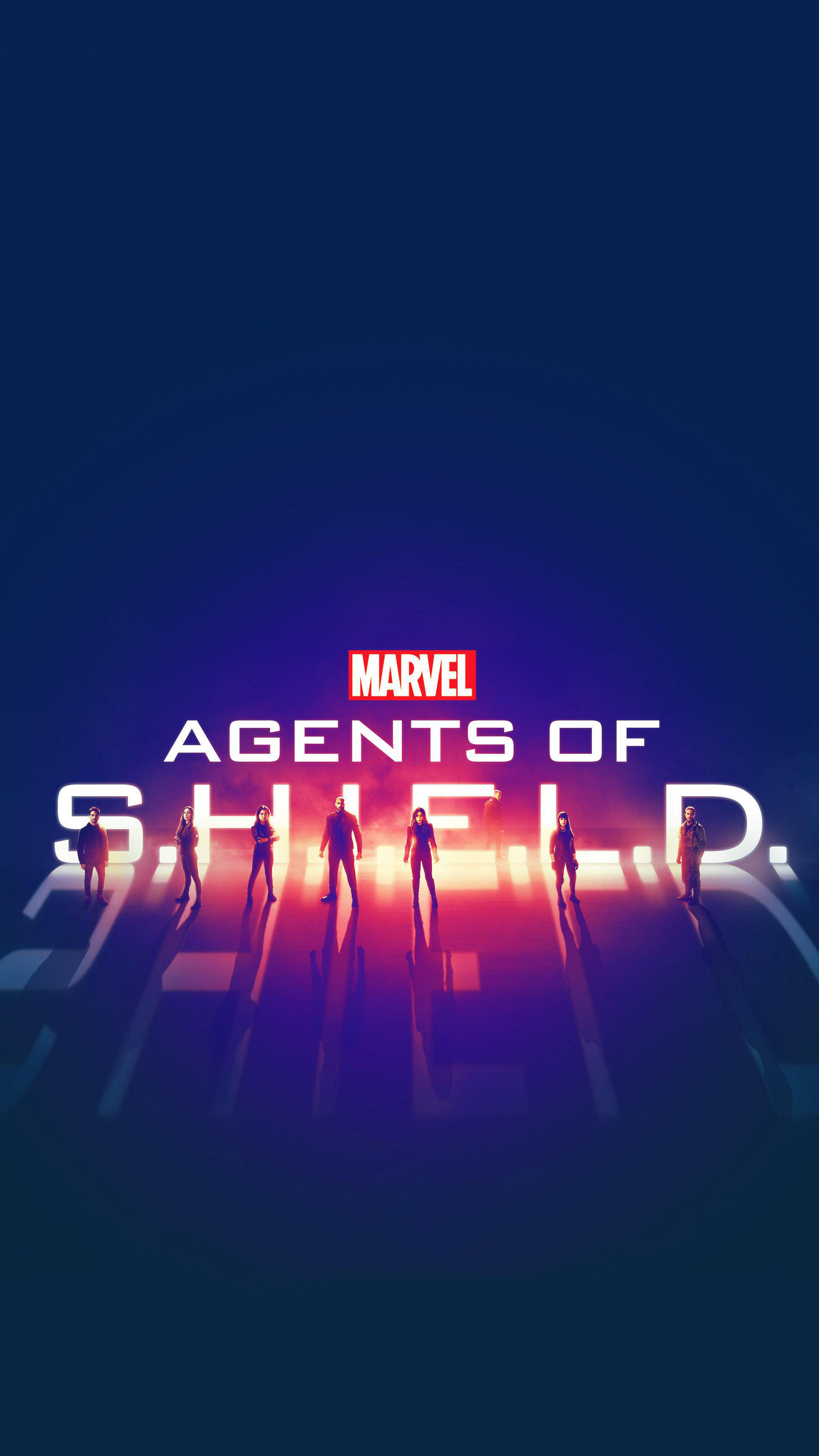 Logo Marvel Agents of SHIELD, supereroi, 2160x3840 Full HD Verticale, Smartphone