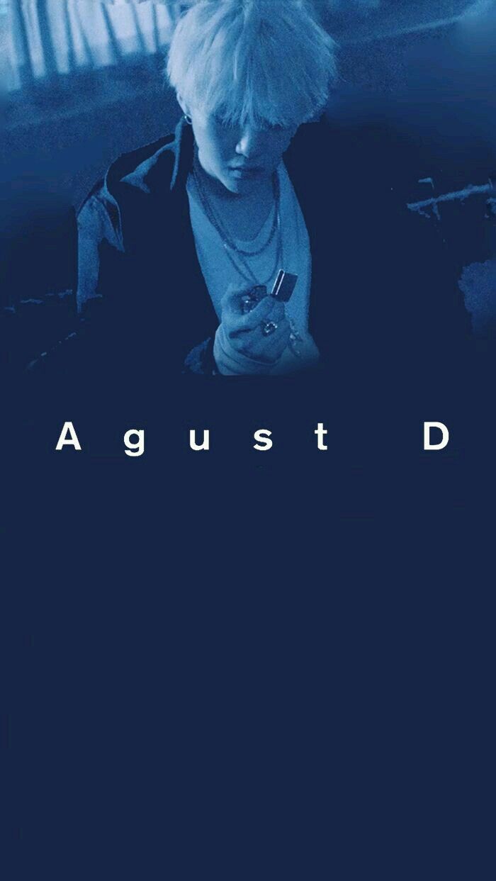 Agust D ritratto blu scuro, 700x1243 Full HD Verticale, Smartphone