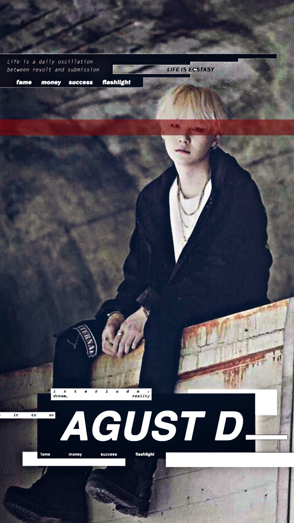 Agust D Suga ritratto scuro, 1024x1820 Full HD Verticale, Smartphone