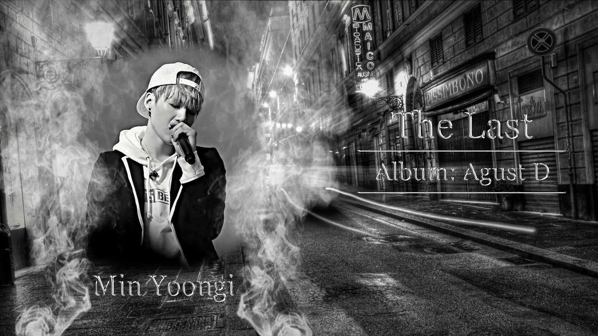 Min Yoongi Agust D bianco e nero, 1920x1080 Full HD 1080p, Desktop