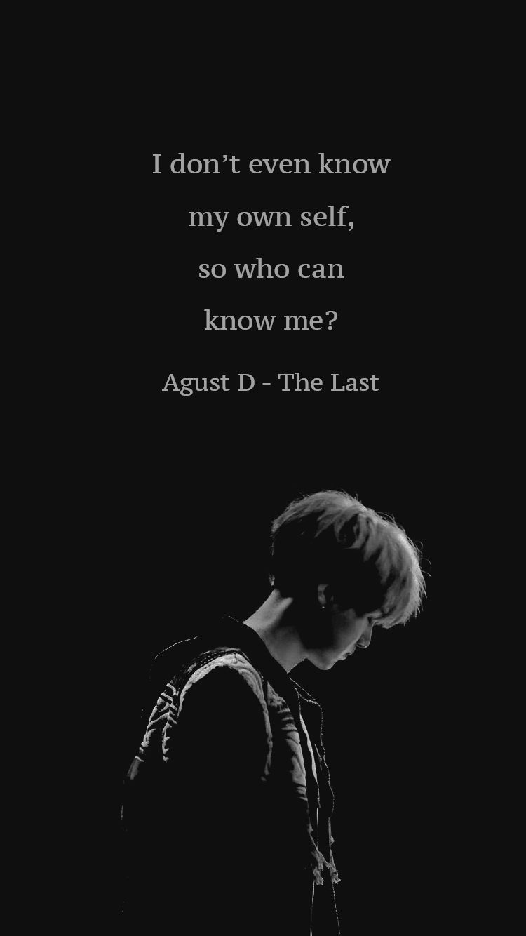 Agust D silhouette citazione nera, 750x1334 Full HD Verticale, iPhone