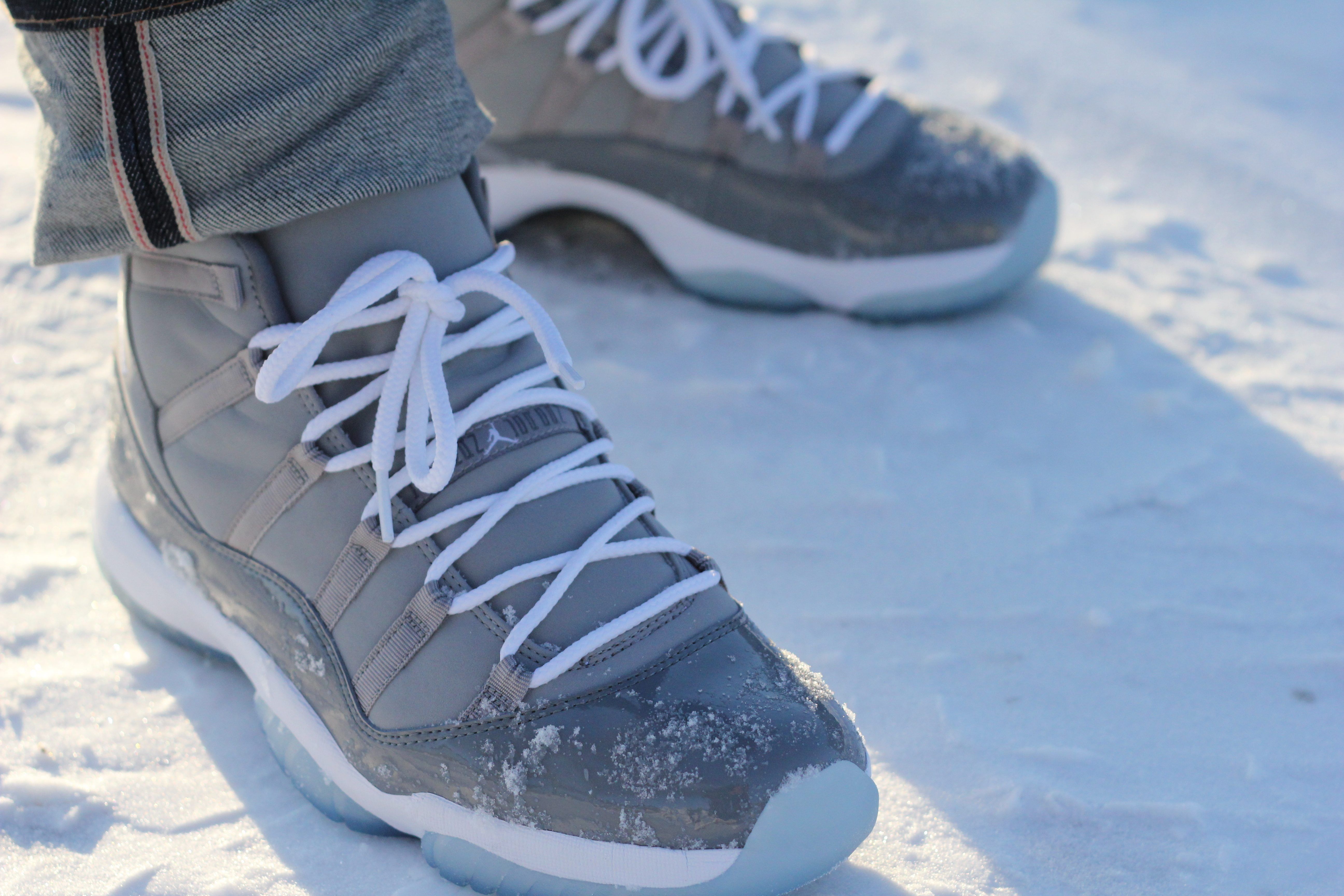 Air Jordan 11 grigio nella neve, 5184x3456 4K Ultra HD, Monitor 4K
