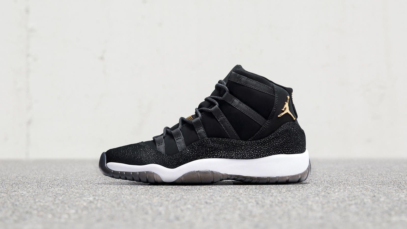 Air Jordan 11 nera dorata, 1600x900 900p, PC Desktop