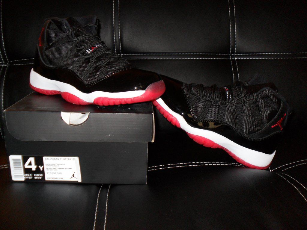 Air Jordan 11 nere rosse, 1024x768 HD, Desktop