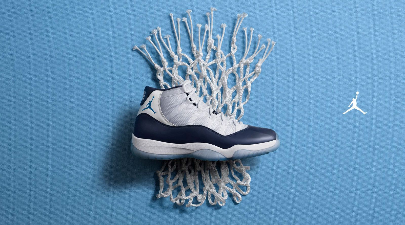 Air Jordan 11 blu bianco, 1600x890 HD Ready, Laptop