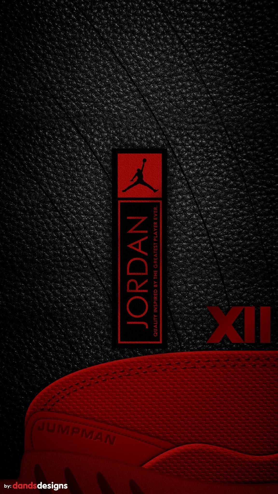 Air Jordan 12 logo rosso, 1152x2048 Full HD Verticale, Realme