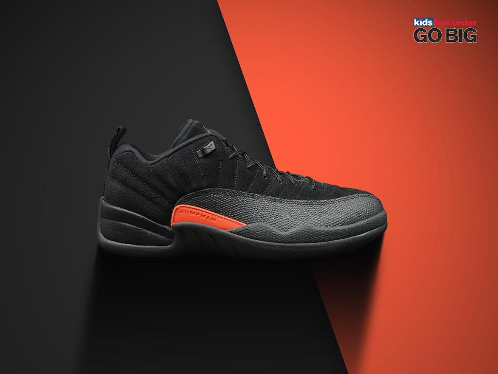 Air Jordan 12 nera arancione, 1024x768 HD, iMac