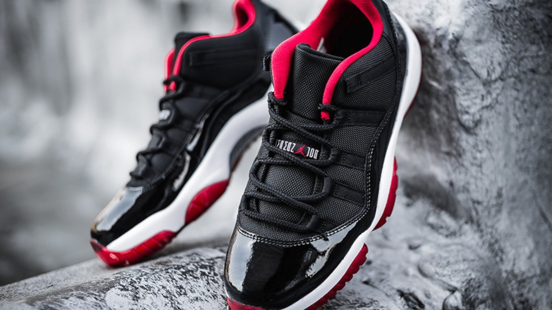 Air Jordan nere rosse neve, 1920x1080 1080p, Desktop