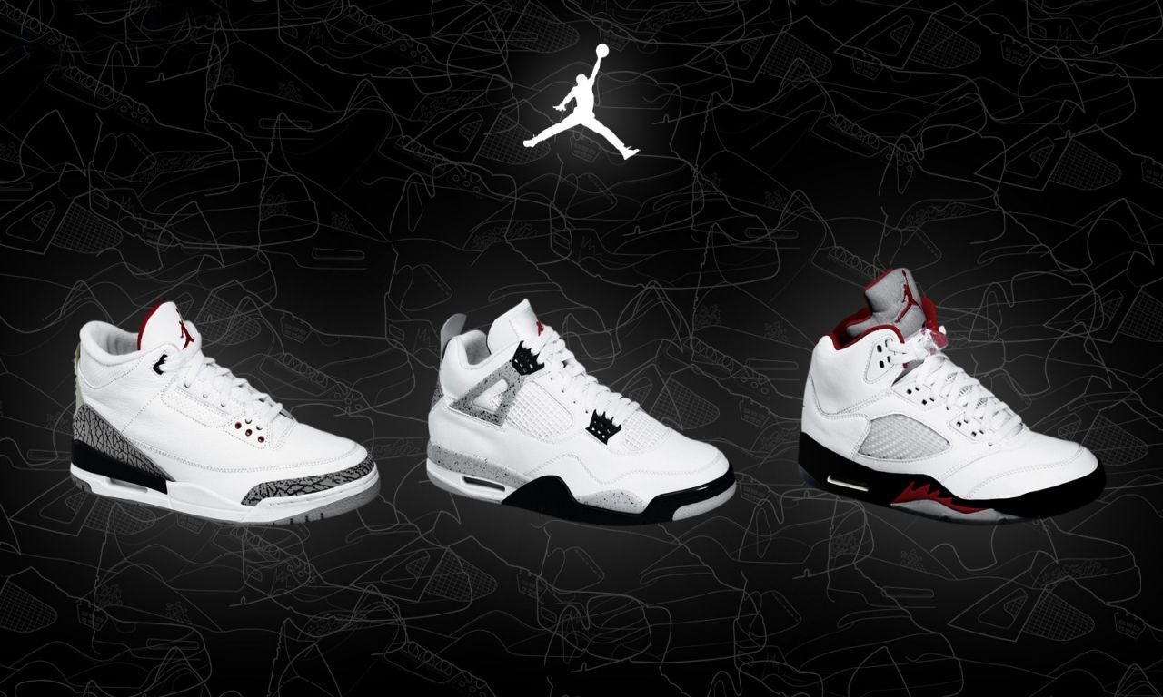 Sneaker Air Jordan bianche, 1280x768 HD, Desktop