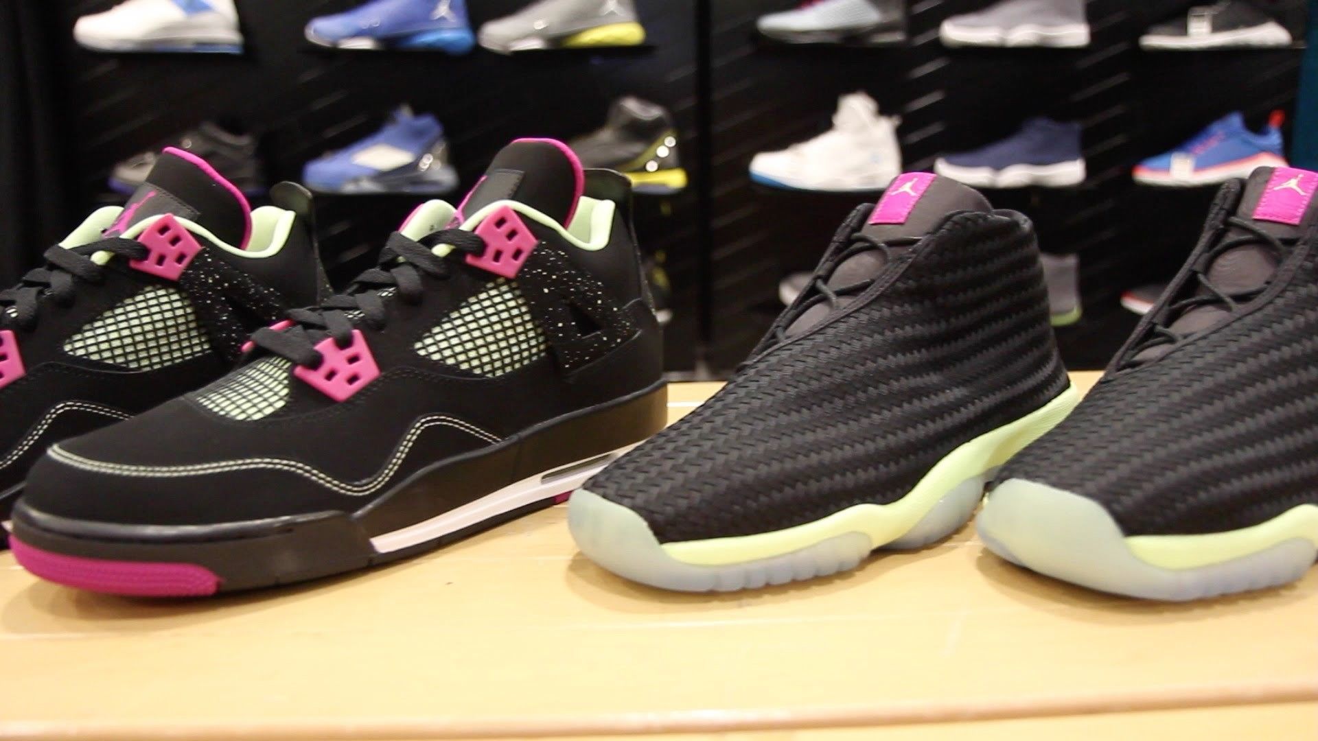 Sneaker Nike Air Jordan nere, swoosh, 1920x1080 Full HD, PC
