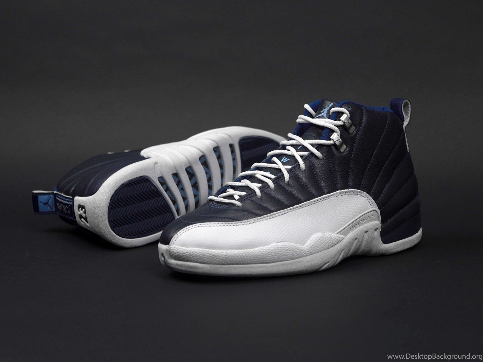 Sneaker Jordan 12 blu bianco, 2000x1500 Hi-Res, Desktop
